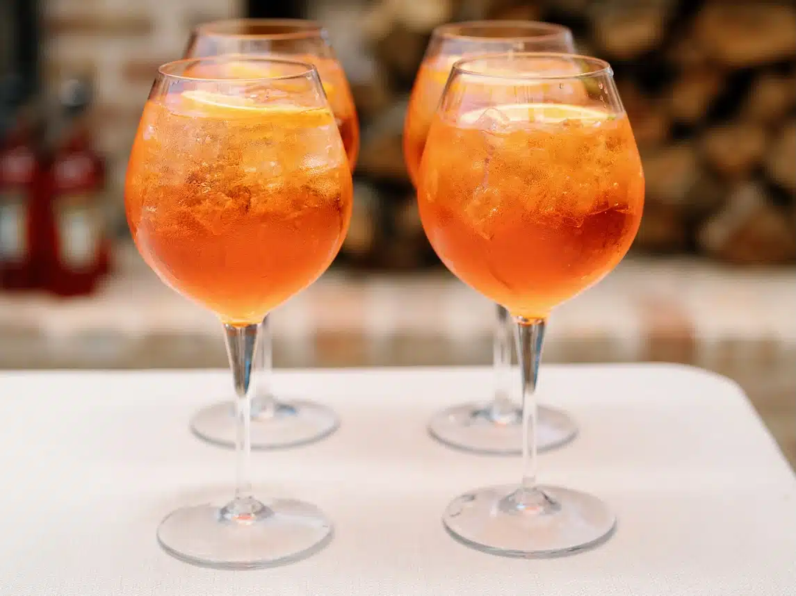 22oz wine glasses on a table