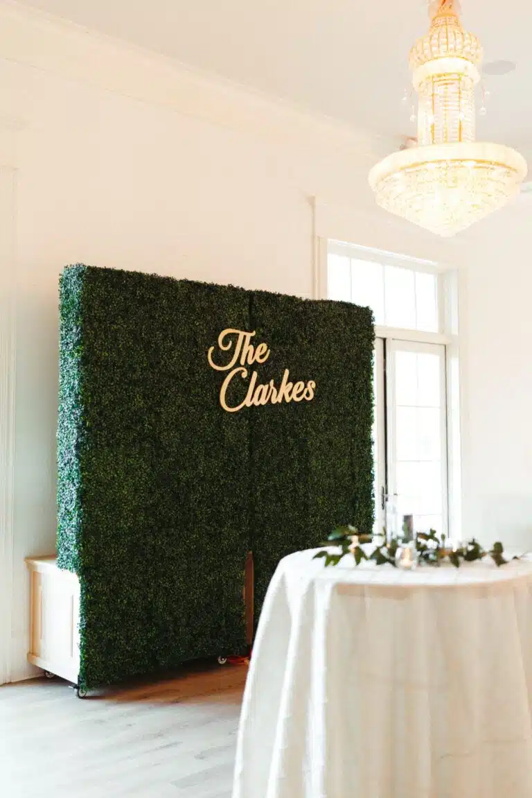 Boxwood wall