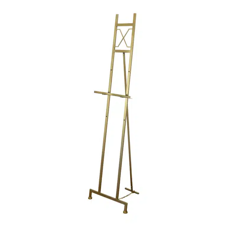 gold easel