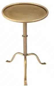 Elegant gold side table design