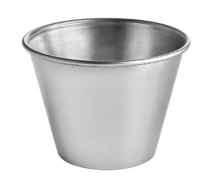 Small stainless steel sauce cup